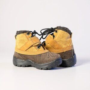 Timberland Toddler Brown Tan Leather Ankle‎ Boots Shoes 5